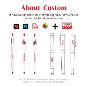 Stylo bille promotionnel à prix compétitif, personnalisable avec logo, en plastique, pour fournitures de bureau - Product Image 2