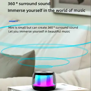 S9 Led Kleurrijke Licht Home Muziek Tws Luid Kleine Blauwe Tand Outdoor Waterdichte Hifi Super Bass Bt Draadloze Mini Draagbare speaker