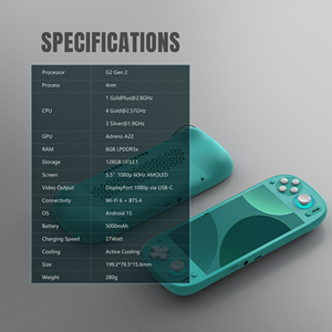 Console de jeu portable Retroid <span class=keywords><strong>Pocket</strong></span> G2, écran OLED 5,5 pouces, console de jeu portable, 8 Go 128 Go, Android 15 - Product Image 5
