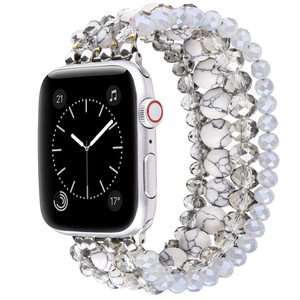 สายนาฬิกาลูกปัดมุกทำด้วยมือแฟชั่นสำหรับ iWatch สำหรับ <span class=keywords><strong>Apple</strong></span> <span class=keywords><strong>Watch</strong></span> Series 10 9 <span class=keywords><strong>SE</strong></span> 38 <span class=keywords><strong>40</strong></span> 41 42 45 46 49มม. - Product Image 4