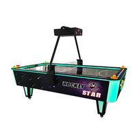Table de hockey sur air d'arcade Lifang personnalisée à monnayeur, machine de jeu multiple UFO pour parc d'attractions avec compteur de score électronique, à vendre