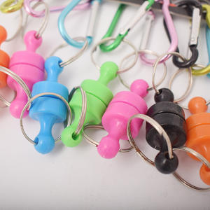 <b>Magnetic</b> Carabiner Set 10Pcs Outdoor Fishing Gear Anti Loss Keychain Clip With <b>Strong</b> Magnet For Camping Hiking - Product Image 1