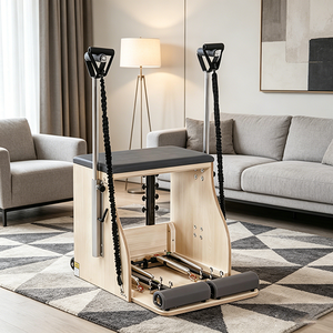 Sedia Combo Pilates in Quercia Direttamente dalla Fabbrica, Prezzo all'Ingrosso per Studio Professionale, Fitness e Allenamento Corporeo - Product Image 1