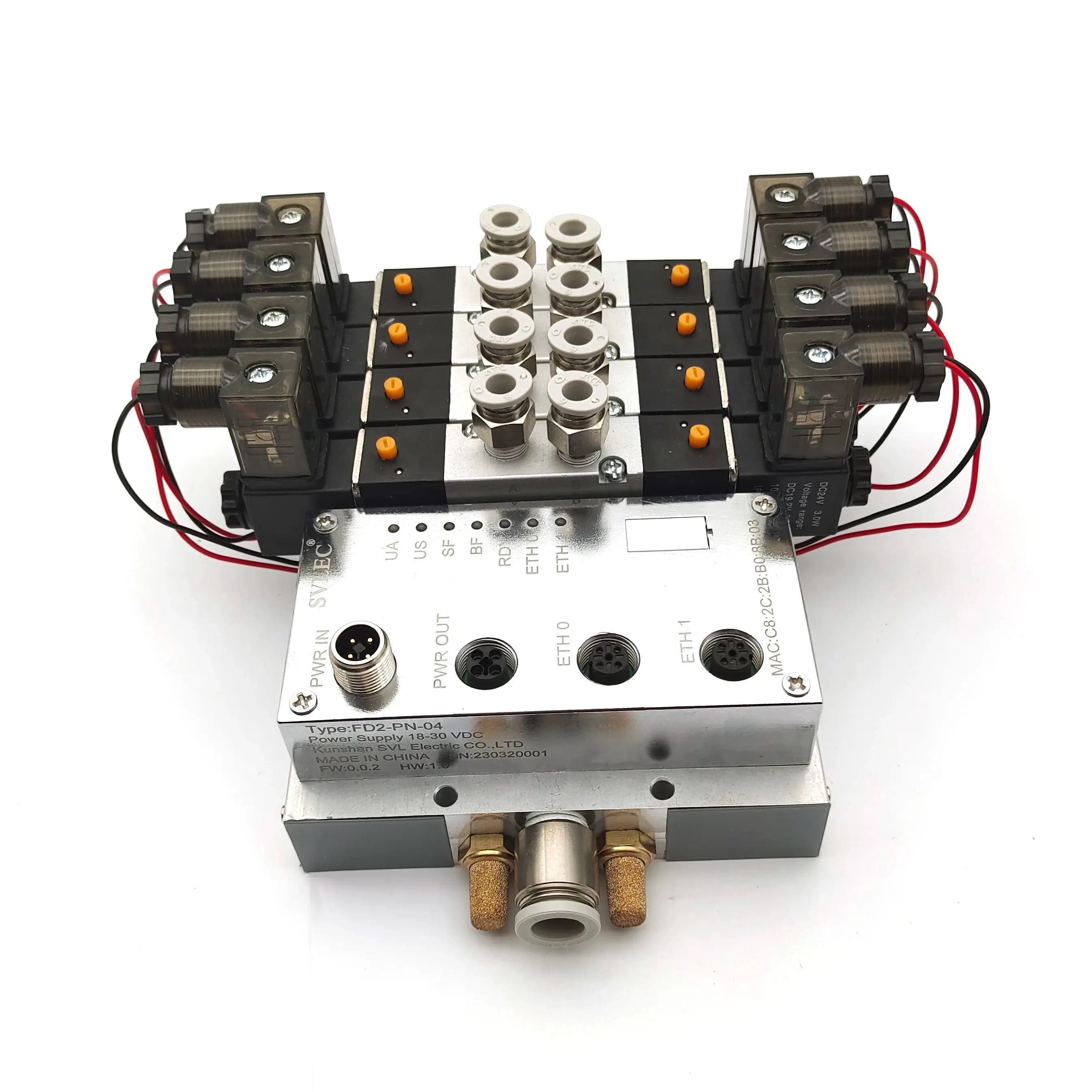 SVLEC SMC SY500 Serie Solenoidventil Pneumatischer Terminal IO-Link Profinet Ethercat EthernetIP SV-Link CC-Link Modbus TCP