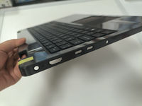 Coque supérieure noire avec repose-poignets et clavier espagnol rétroéclairé pour Dell Pro 16 PC16250