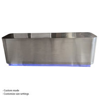 Comptoirs de caisse de magasin de détail personnalisés Comptoir de caisse enregistreuse en acier inoxydable pour affichage fin