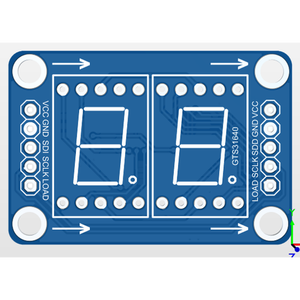 74HC595 2 หลัก 7 เซกเมนต์จอแสดงผล LED โมดูลสีแดงชิฟต์รีจิสเตอร์ SPI บอร์ดไดรเวอร์แบบอนุกรม LED595-01 สำหรับอาร์ดูโน่ - Product Image 3
