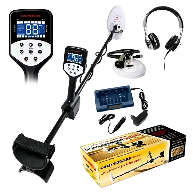 GDS2000 Industrial Metal Detectors Dual DD Coil 140cm Depth Gold Silver Finder Professional Treasure Hunting 3 Year Warranty