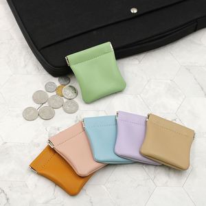 <b>Mini</b> Pocket Coin Bag Waterproof PU Leather Squeeze Mahjong <b>Pouch</b> No Zipper Self-Closing Coin Purse - Product Image 4