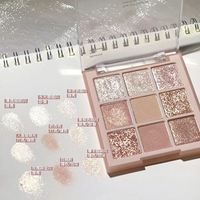 Palette de fards à paupières 9 couleurs style coréen Pure Desire Oat Milk Tea, nouvelle esthétique thé, nuances de fards à paupières