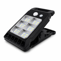 Lampe solaire LED à détecteur de mouvement pour jardin, mini, extérieure, étanche, à clipser, batterie incluse, lampe SMD pour clôture, patio, tente, rampes