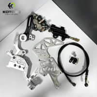 Kit de conversion de pédale de frein arrière KOTORQ pour Surron Light Bee X, en aluminium CNC, avec double étrier, pour mise à niveau du frein arrière d'E-Moto