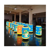 Décoration de Noël Écran Led Intelligent HD P2.9 Vidéo Mur Canettes Écran LED Intérieur Extérieur Flexible Bouteille de Bière Affichages LED