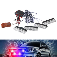 LED-Blitzlichter 16LED Auto-Blitzs troboskope Rote und blaue Blitz lampe Parks ignal leuchte Not warnleuchte 12V 24V
