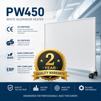 Calentador Eléctrico Inteligente WiFi de 450W, Panel Infrarrojo, Calentador Radiante Portátil de Pared, Calefacción Energéticamente Eficiente para el Hogar y la Oficina