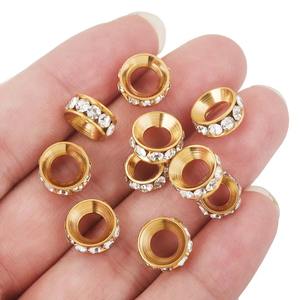 ลูกปัดคริสตัลทรงกลมขนาด 9.5 มม. 11 มม. สีเงิน สีทอง สำหรับงาน DIY อุปกรณ์ทำเครื่องประดับ CN HEB - Product Image 3