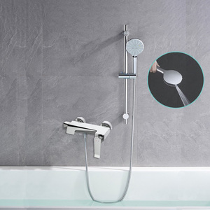 Juego <span class=keywords><strong>de</strong></span> <span class=keywords><strong>Ducha</strong></span> <span class=keywords><strong>de</strong></span> Latón Pulido Cromado con Grifos Termostáticos <span class=keywords><strong>para</strong></span> Apartamento, Diseño Moderno, Cabezal <span class=keywords><strong>de</strong></span> <span class=keywords><strong>Ducha</strong></span> Tipo Lluvia - Product Image 6