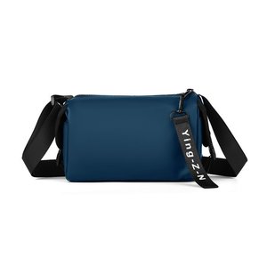 Korean Style Pillow Shaped Shoulder Bag Simple Zipper Closure Casual Everyday Use Unisex Crossbody Bag Black Gray Blue Green - Product Image 4