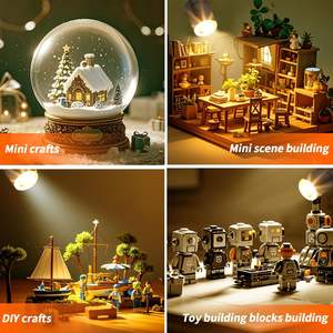 TSINYE 10 mini-lampes LED, petites lumières LED alimentées par piles, mini-spots pour ballons, lanternes en papier, fêtes et expositions - Product Image 6