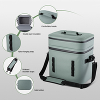 Sac isotherme double couche personnalisé, 100% étanche, fermeture éclair hermétique, boîte à glace isolée imperméable pour le camping, le pique-nique, la plage, les voyages