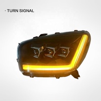 Nouvel ensemble de phares LED JOP4x4 pour RAV4 01-02 avec feux de jour LED (DRL) à défilement et clignotants, lentille 12V 6000K 50W, ampoule H4