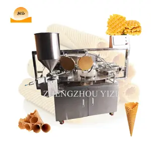 Molde automático 4/12 para waffles e sorvetes, equipamento comercial personalizado de 20v para waffles e sorvetes