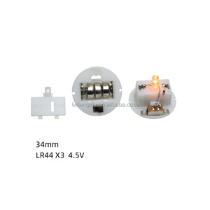 Đầy Màu Sắc Ánh Sáng Ban Đêm Sáng Min 34 Mm Vòng Pin Chủ Pin Tôi LED Nhấp Nháy Ánh Sáng Điện Tử Phụ Kiện Đồ Chơi Các Bộ Phận - Product Image 3