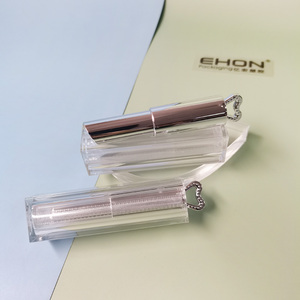 Shantou-Envase de lápiz labial transparente, tubos de lápiz labial con corazones, color blanco y negro - Product Image 4
