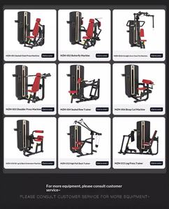 Attrezzatura Speciale da <span class=keywords><strong>Palestra</strong></span> Set Completo Chest Press con Carico a Piastre, Trazione Alta e Bassa, Allenamento Spalle e Schiena, Forza Completa - Product Image 3