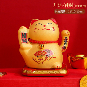 2021 nuovo gatto fortunato in ceramica Maneki Neko gatto fortunato gatto in ceramica fatto a mano turco in ceramica - Product Image 4