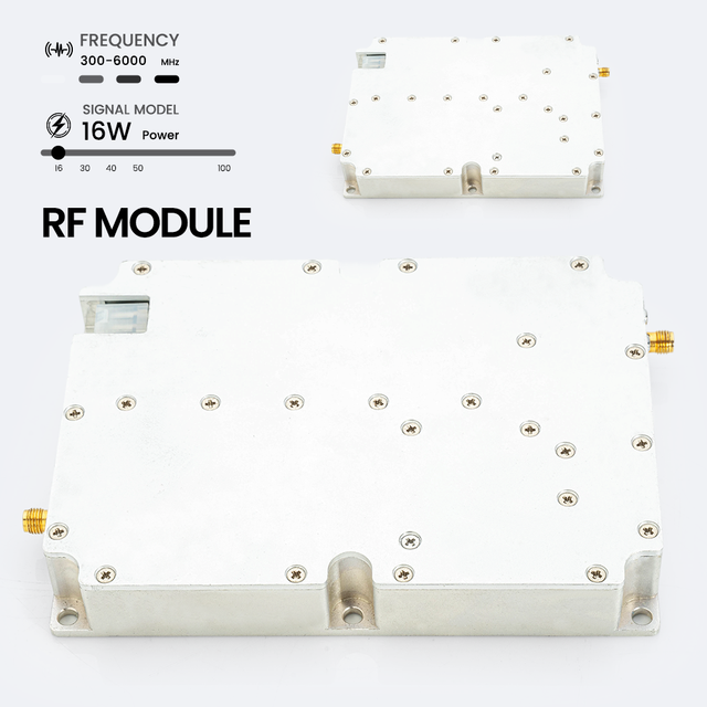 Anti-drone Module RF Amplifier 16W 300-6000MHz Wideband LoRa Module UAV Activity Detection Unit Public Safety Event Protection