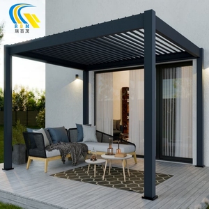Pare-soleil en aluminium motorisé à ouverture étanche et à toit fermé Pergola <span class=keywords><strong>pour</strong></span> couverture de patio de <span class=keywords><strong>jardin</strong></span> - Product Image 3