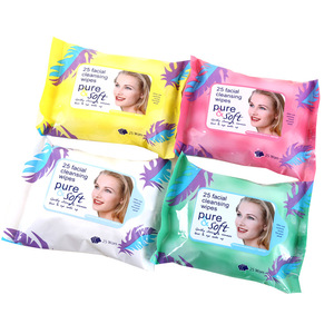 Serviettes nettoyantes pour le visage en acide mérinos, action sûre pour les peaux sensible, <span class=keywords><strong>lingettes</strong></span> <span class=keywords><strong>démaquillantes</strong></span>, soin du visage, pièces - Product Image 1