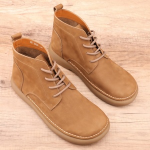 <span class=keywords><strong>Botas</strong></span> de Hombre Retro de Media Caña para Otoño/Invierno 2025, de Cuero de Grano Completo, con Suela Suave y Resistente al Desgaste - Product Image 3
