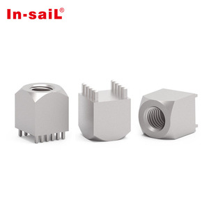 Elementi di fissaggio Power press fit con filettatura femmina e popolazione di pin a due file per connettore pogo magnetico - Product Image 2