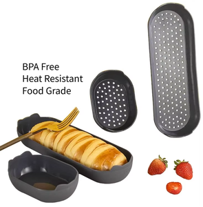 Molde de Silicona de Grado Alimenticio para Hornear, Juego de 4 Piezas, Resistente, para Hacer Baguettes Caseros - Product Image 3