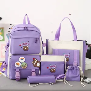 도매 방수 귀여운 3 사용자 정의 아이 소년 십대 소녀 학교 학생 가방 책가방 여성용