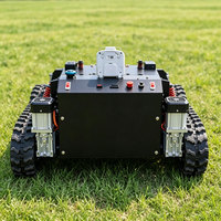 Tondeuse à gazon à essence coupe-herbe télécommandé avec moteur Loncin de 764cc pour végétation de verger terrain rugueux