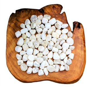 Best Selling White Scolecite Tumbled Stone Natural Super Fine King Gems India Handmade Feng Shui Crystal Gemstone Home Decor - Product Image 1