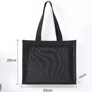 Mesh Beach Tote <b>Bag</b> - Lightweight Transparent <b>Net</b> Shopping <b>Bag</b> for Pool, Travel & Groceries, Reusable Carryall - Product Image 4