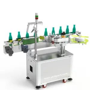 SKILT auto round glass bottle wrap around labeling machine manufacturer since 1998