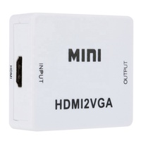Convertisseur HDMI vers VGA MINI HD 1080P avec audio, adaptateur de boîte vidéo HDMI2VGA pour Xbox360 PC DVD PS3 PS4