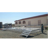Vente en gros d'usine de Guangzhou Plate-forme de piste de danse portable pour mariage aluminium acier mobile intérieur événement concert