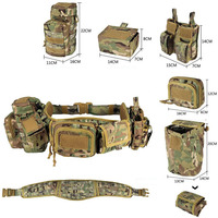 Pochette multifonctionnelle de qualité supérieure pour les passionnés de sport, la chasse, la randonnée, ceinture tactique réglable et rembourrée pour l'entraînement et les tâches