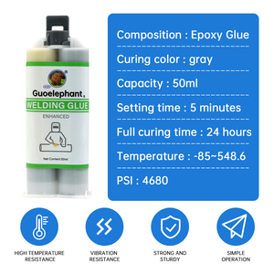 Zyx Guo Elephant 20G Acrylic Glass Adhesive for Repairing Glass Acrylic Other <b>Materials</b> Hot Melt Adhesive Woodworking hot sell - Product Image 4