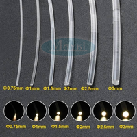 Cable de Fibra Óptica de PMMA de un Solo Núcleo, Rollo de Fibra Óptica con Brillo en el Extremo para Techo de Auto y Cielo Artificial
