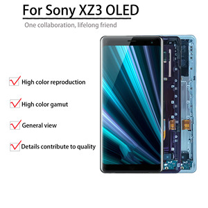 Cho Sony xz3 6-inch OLED hiển thị màn hình cảm ứng số hóa lắp ráp với khung điện thoại di động <span class=keywords><strong>LCD</strong></span> thay thế sửa chữa các bộ phận - Product Image 2