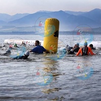 Bouées de natation en eau libre, flotteurs d'amarrage, bouée flottante gonflable en forme de balle, bouée de sécurité pour Triathlon