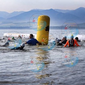Boyas de natación de agua abierta, boya de amarre, flotadores inflables en forma de bola, boya de seguridad para Triatlón - Product Image 4