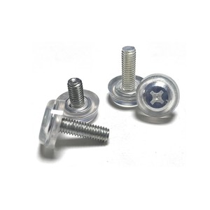 <b>Adjustable</b> Feet M6 Transparent Hard Plastic Furniture Hardware <b>Table</b> Chair Display Cabinet Foot Pads <b>Height</b> <b>Adjustable</b> - Product Image 3